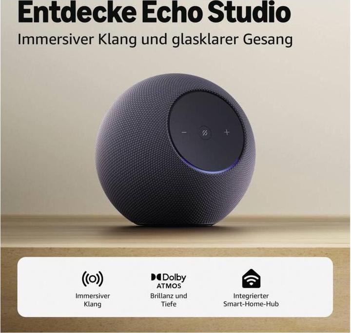 Immagine prodotto Amazon Echo Studio (Amazon Alexa, ZigBee)