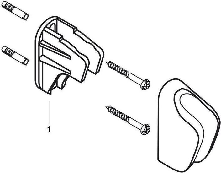 Produktbild hansgrohe Duschkopfhalterung