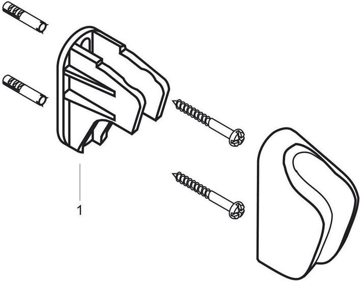 Produktbild hansgrohe Duschkopfhalterung