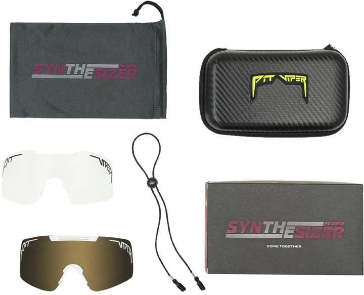 Immagine prodotto Pit Viper Il sintetizzatore Lo specchio d'oro di Miami Nights (Bianco, Marrone)