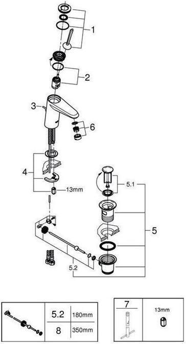 Actual product image Grohe EH-WTbatt EURODISC JOY 1/2inch, S-Size chrome