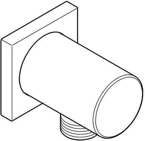 Produktbild Grohe Wandanschlussbogen Rainshower 1/2" chr eck Ros