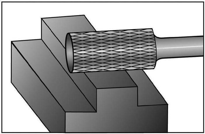 Produktbild Ruko Frässtift ZYA Ø 16 mm Kopflänge 25 mm Schaft-Ø 6 mm Hartmetall Blank Verzahnung KVZ 4