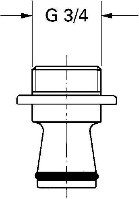 Immagine prodotto Grohe Adattatore universale a braccio f con dado per raccordo da 3/4 di pollice cromato