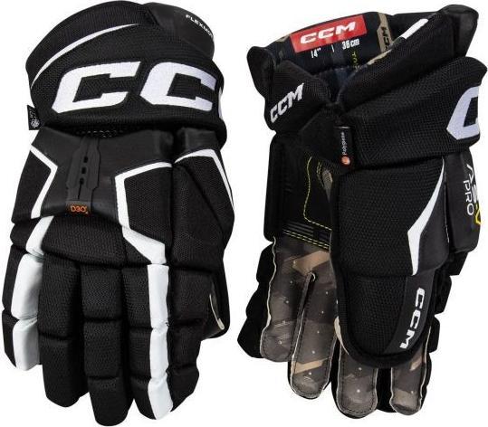 Immagine prodotto CCM Guanti da hockey Tacks AS-V Pro SR (13"/33 cm, Bela/temno modra (navy)) (13)