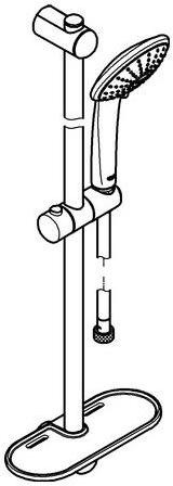 Image du produit Grohe Barre de douche EUPHORIA 110 Champagne chromée