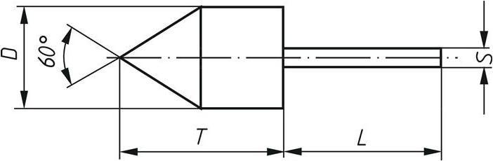 Actual product image Grinding cap holder GTWK D7xH13mm shank-Ø 3 mm WK roller taper
