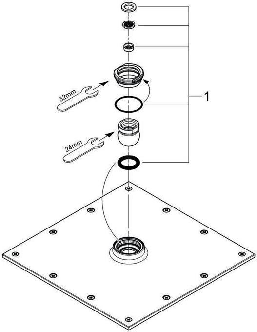 Produktbild Grohe Kopfbrause Rainshower Allure 230 230x230mm m Durchfl-konst 9,5 l/min. chr
