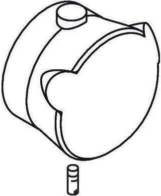 hansgrohe HG Griff Axor Mondaro für Thermostate AXOR MONDARO edel-MS edelmessing