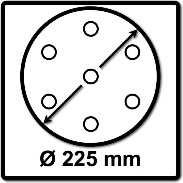 Actual product image Festool Grinding wheel STF D225/128 P320 GR/25 Garnet (P320)
