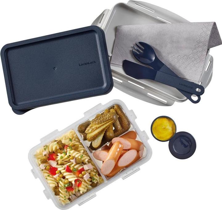 Image du produit Lock & Lock Lunchbox ToGo 1 l avec couverts et insert