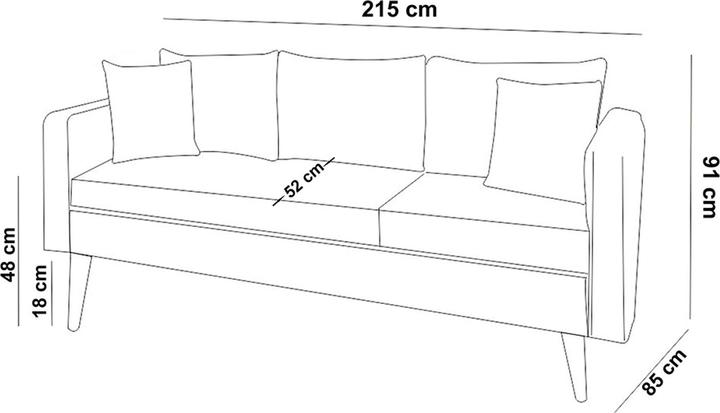 Actual product image Atelier del Sofa Vera (3-seater)