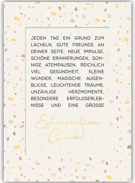 Produktbild Doppelkarte einzigARTig, Extraportion Glück (1 Stk.)