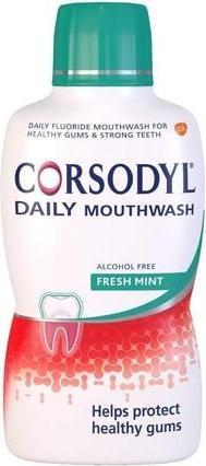 Produktbild Corsodyl Daily Mouthwash Alcohol Free Fresh Mint 500ml (500 ml, Mundspülung)