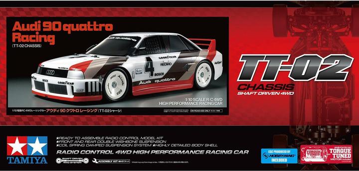 Produktbild Tamiya Audi 90 quattro Racing (TT-02) (Kit)