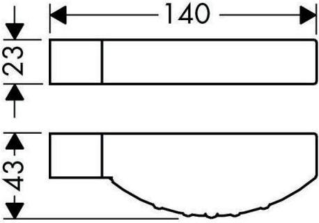Produktbild hansgrohe HG Seifenschale CASETTA UNICA'88 glasklar