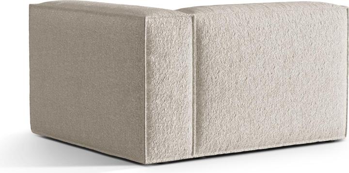 Image du produit Micadoni Canapé Modulaire Droit Boucle, "Nuria", 1 Place, Beige, 125x110x72 Fabriqué en Europe (Canapé modulaire)