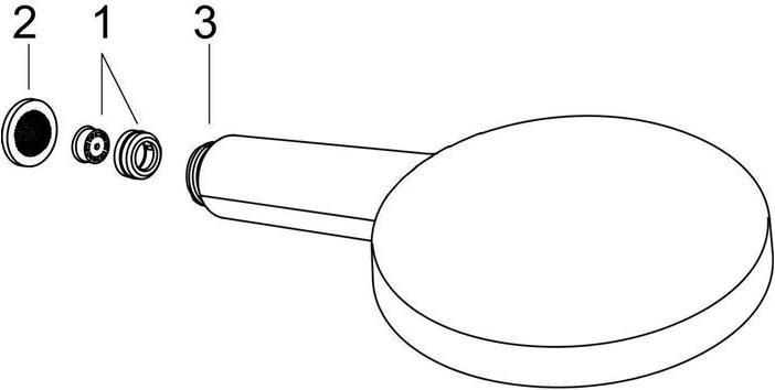 Produktbild hansgrohe HG Handbr RAINDANCE SELECT S 120 3jet DN 15, EcoSmart Version weiss/chrom (3 Strahlarten, 9 l/min)