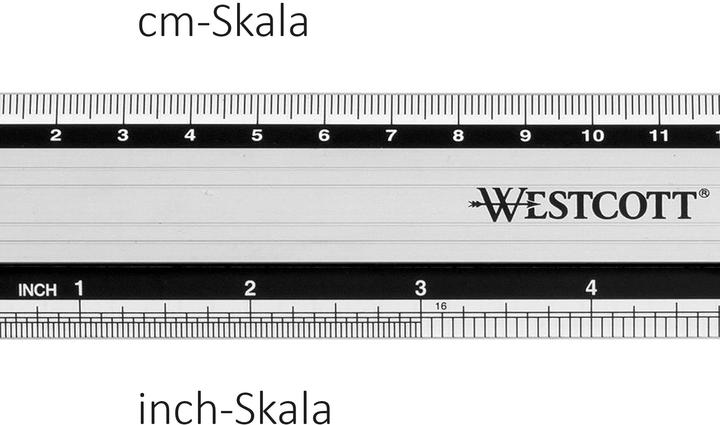 Produktbild Westcott Aluminium-Lineal 20cm (20 cm)