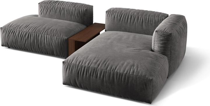 Image du produit Micadoni Canapé D'Angle Droit Modulaire, "Martina", 2 Places, 292x176x75 Fabriqué en Europe (Canapé modulaire, Canapé d'angle)