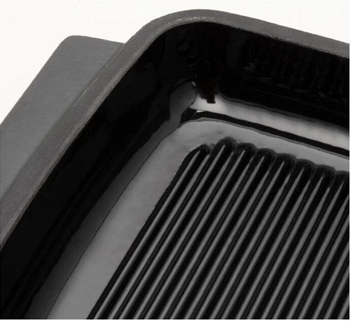 Actual product image Boretti Solido Rectangular Grill/Dish cast iron - All heat sources
