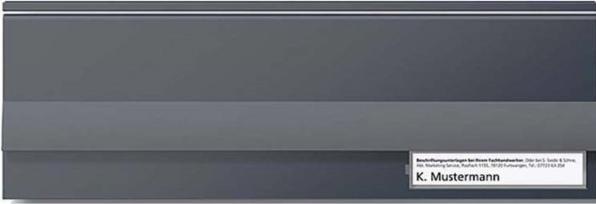 Siedle Letterbox flap BE 611-3/1-0 AG anthracite grey