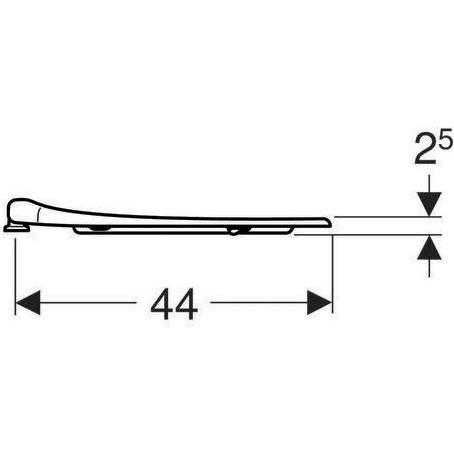 Thumbnail - Geberit, WC Deckel, WC-Sitzring RENOVA COMFORT barrierefrei, antibakteriell weiss