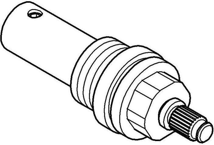 Actual product image Grohe Top part f Eurotec/Egatec 1/2" chr