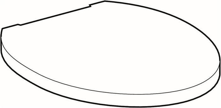 Image du produit Geberit Siège WC CLEO adaptable sur WC 205900 blanc