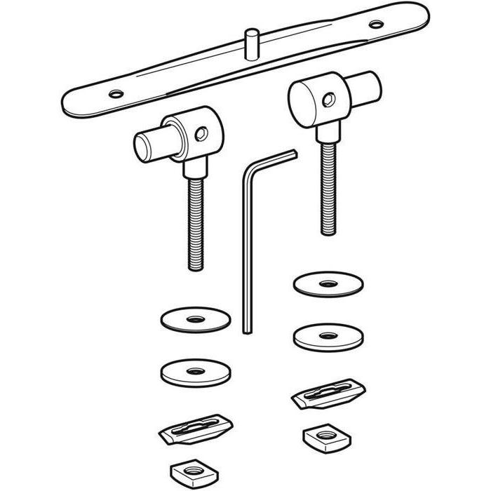 Geberit Scharniere passend zu Wadis Sitzring 573095 (598101000)
