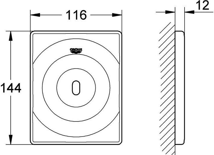 Immagine prodotto Grohe Elettronica a infrarossi TECTRON SURF per orinatoio, trasformatore cromato