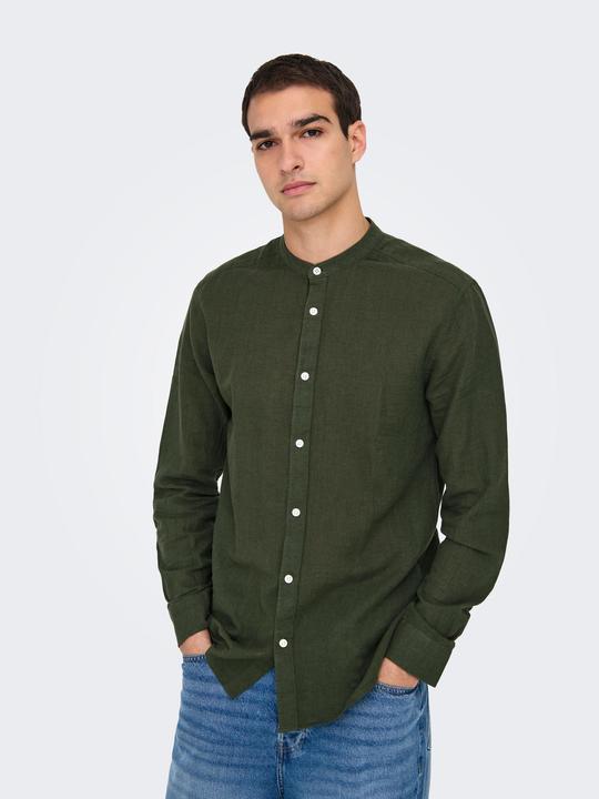 Produktbild Only & Sons Onscaiden Life Ls Solid Linen Mao Noos (XS)