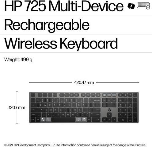 Actual product image HP 725 Wireless Keyboard (CH, Wireless)