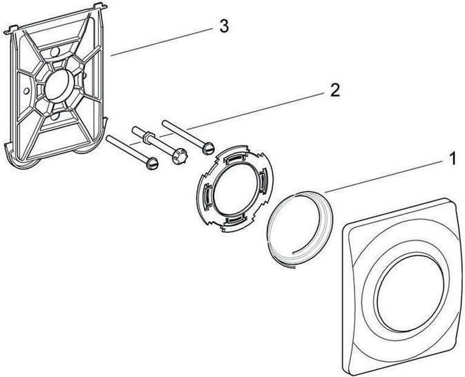 Produktbild Grohe Abdeckplatte SURF 116x144mm, für Urinal mattchrom
