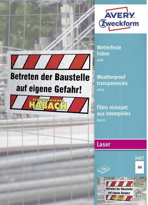 Avery 3487 Foils (120 g/m², 1 x)