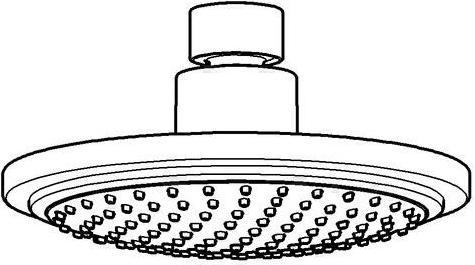 Actual product image Grohe Overhead shower EUPHORIA C 28232000 d= 160mm m flow const 9,4 l/min. chr (1 Beam type, 7.50 l/min)