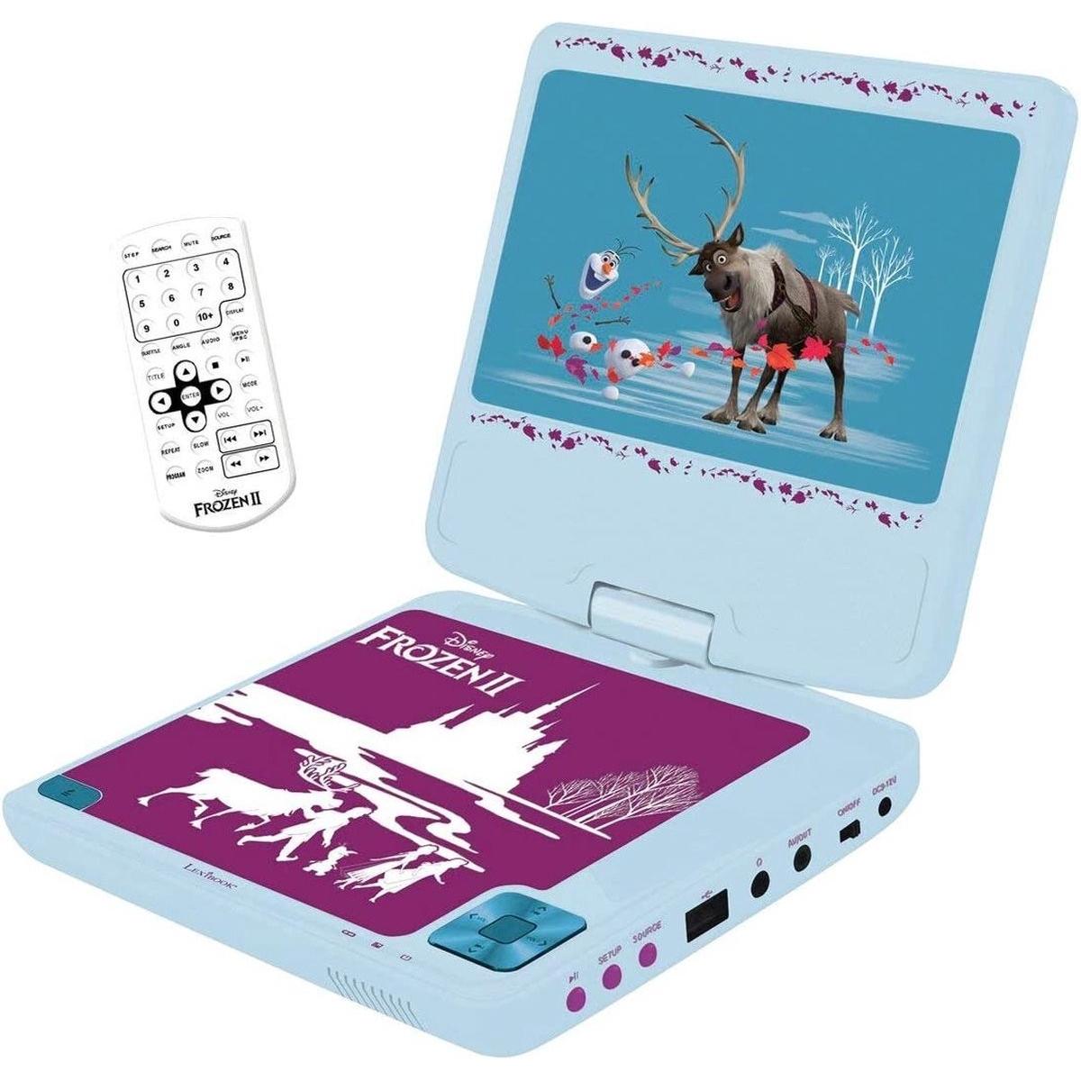 Lexibook Frozen DVD portatile (Lettore DVD), Lettore Blu-ray + Lettore DVD, Blu