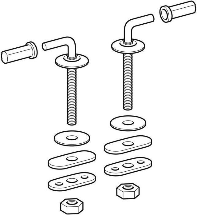 Produktbild Geberit Edelstahlscharniere COURREGES passend zu 572166