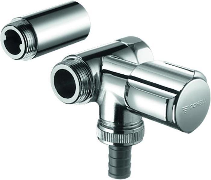 Schell NA-Valve COMFORT chr f wall-mounted mixers 3/4inch connection re 56 connection right, 56 mm