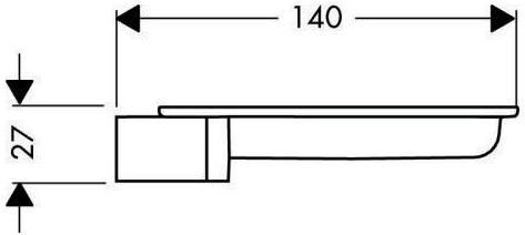 Produktbild hansgrohe HG Seifenschale CASETTA'S glasklar