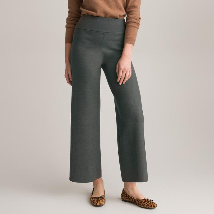 Actual product image Anne Weyburn Wide knit trousers (48)