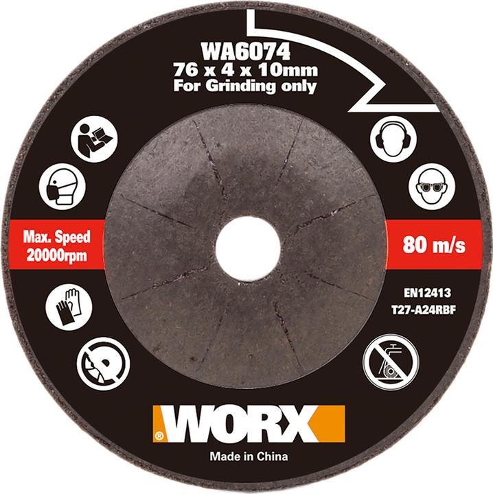Productafbeelding Worx Slijpschijf WA6074 voor accu mini-hoekslijpmachine WX801