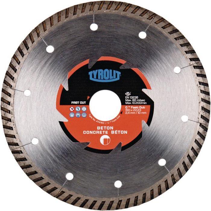 Actual product image Tyrolit Diamond saw blade wall slitter Ø 125 mm bore 22.23 mm 7 mm