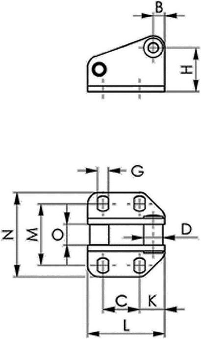 Actual product image Amf Counter catch no. 6847G size 5 galvanised (55 mm)