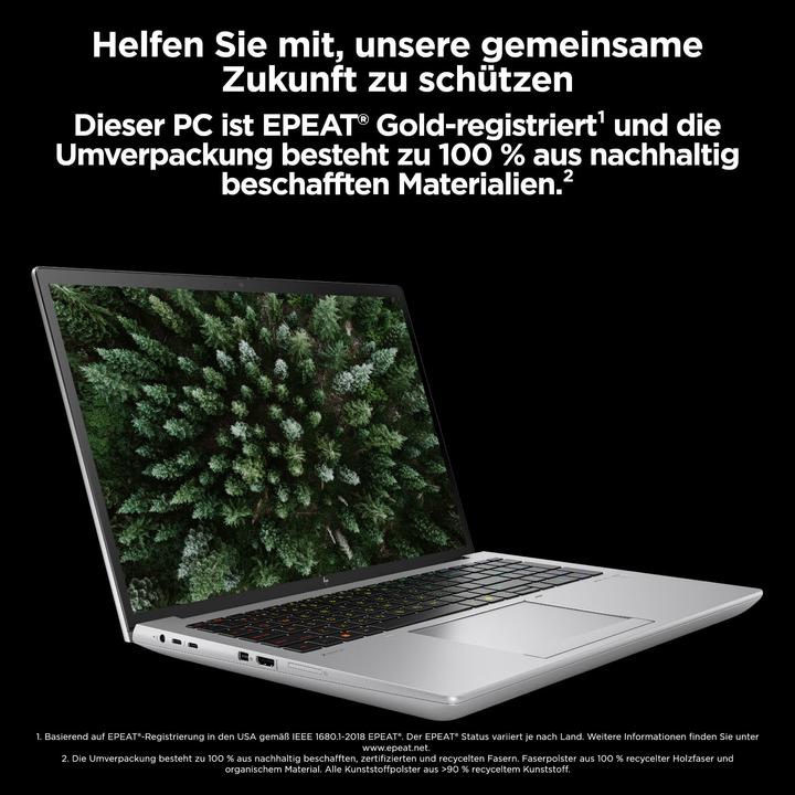 Produktbild HP ZBook Fury 16 G11 Intel Core i9-14900HX 40,64cm 16Zoll WUXGA 64GB 1TB/SSD NVIDIA RTX 2000 8GB W11 (16", Intel Core i9-14900HX, 64 GB, 1000 GB, DE)