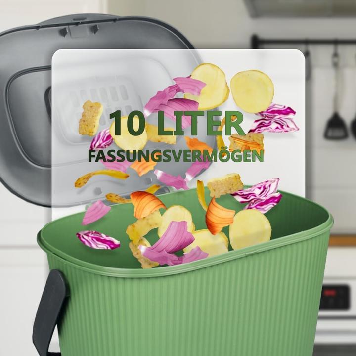 Produktbild Stimo Komposteimer mit Aktivkohlefilter, 10L (10 l)