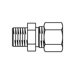 Oventrop OV Schneidringverschraubung Ofix-Oil Stahl, verzinkt R 3/8Zollx10mm, Zubehör Heizen