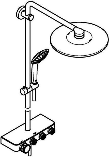 Actual product image Grohe Du-syst EUPHORIA SMARTCONTROL SYST 310 D m thermostat warm sunset brushed