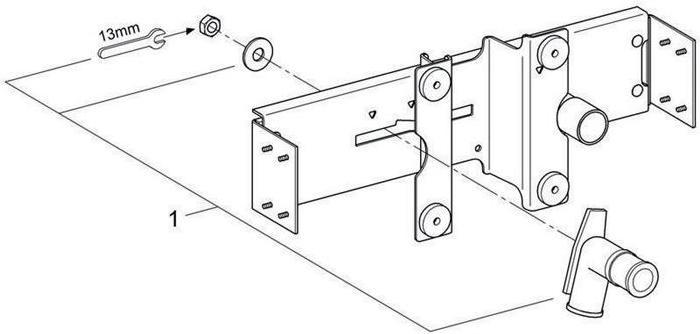 Image du produit Grohe Support de robinetterie RAPID SL pour robinetterie apparente