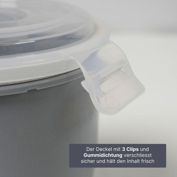 Produktbild Hobby Mikrowellen-Tasse mit Henkel Mikrowellen-Becher Lunchbecher Suppen-Mug (620 ml, 1 x)
